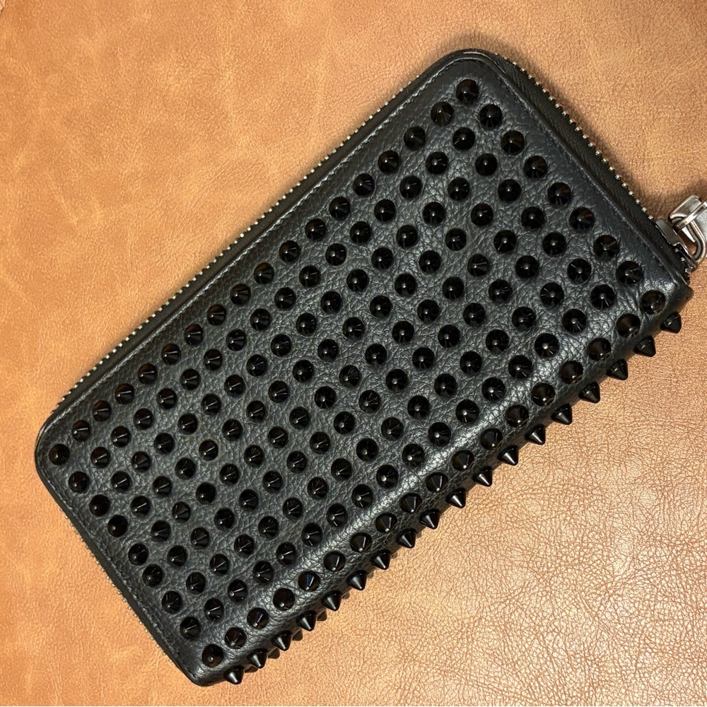 Authentic Christian Louboutin Black Studded Wallet